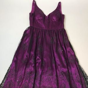 Adrianna Papell Fit Flare Formal Dress Size 4 EUC
